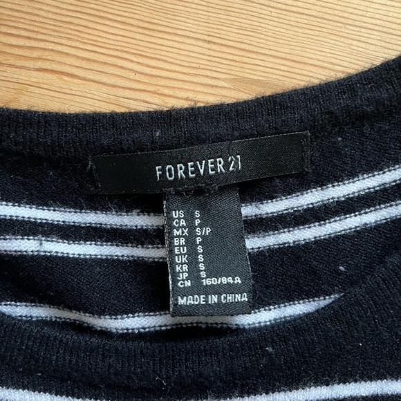 Black and White Striped Mini Dress - Picture 3 of 3